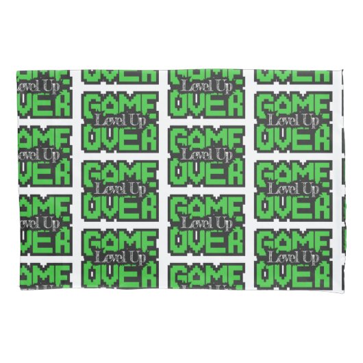 Game Over, Level Up: Retro Pixel Sandbox Adventure 枕カバー (正面左)