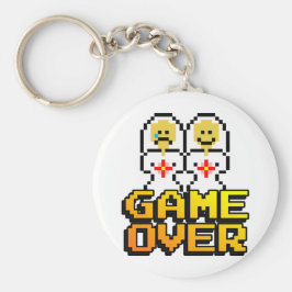 Game Over Marriage （レズビアン、8ビット） キーホルダー