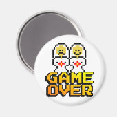 Game Over Marriage （レズビアン、8ビット） マグネット (正面/裏面)