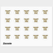 Game Over Married Funny Sticker ラウンドシール (シート)