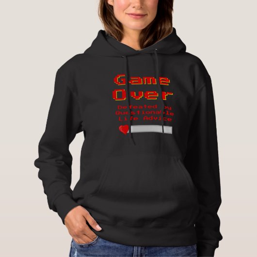 Game Over Meme Hoodie Sweatshirt  パーカ (正面)