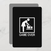 Game Over Mom ユーモアのある Signage (正面/裏面)