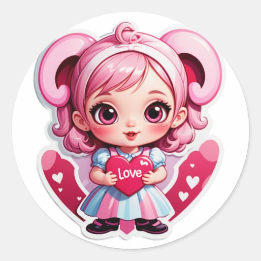 Game Over? Never Love ラウンドシール (正面)