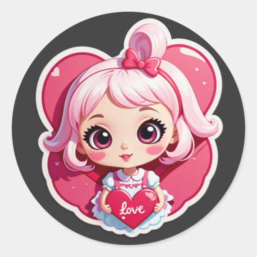 Game Over? Never Love ラウンドシール (正面)