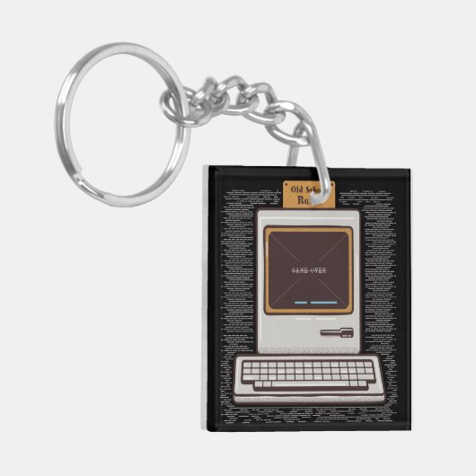 Game over Old PC キーホルダー (正面左)