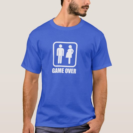 Game over - pregnant tシャツ (正面)
