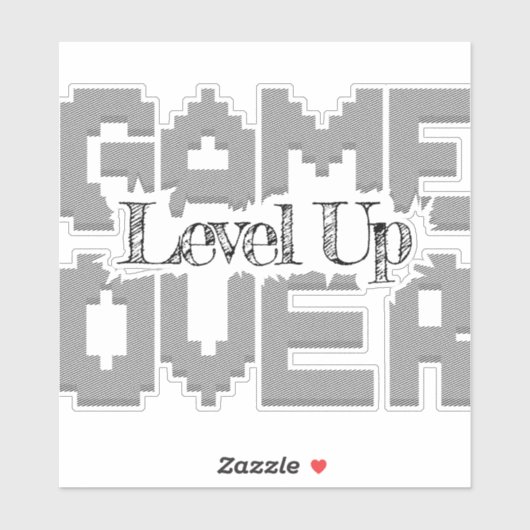 Game Over: Restore Old-School Fun, Level Up Today シール (シート)