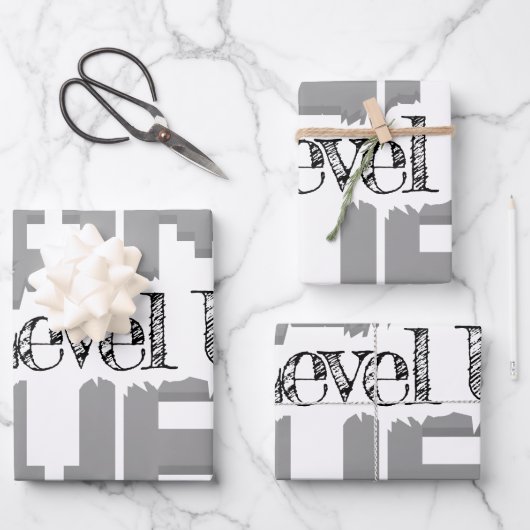 Game Over: Restore Old-School Fun, Level Up Today ラッピングペーパーシート (正面)