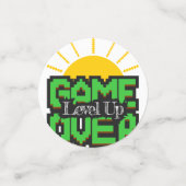 Game Over, Revive retro games with, level up コンフェッティ (スモール正面)