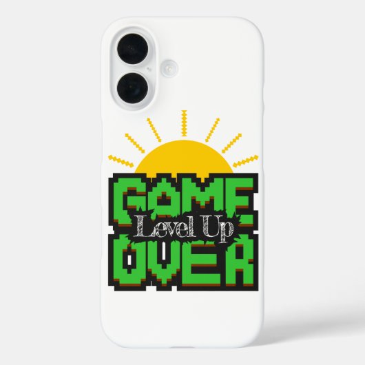 Game Over, Revive retro games with, level up Case-Mate iPhoneケース (裏面)