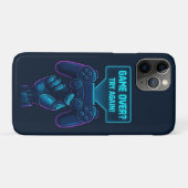 Game Over? Try Again! フューチャリスティックゲーマーiPhone  Case-Mate iPhoneケース (裏面(横))