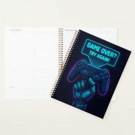 Game Over? Try Again! – Futuristic Gamer Planner プランナー手帳