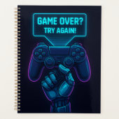 Game Over? Try Again! – Futuristic Gamer Planner プランナー手帳 (正面)