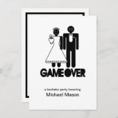 Game Over - Último día como hombre libre Fiesta de 招待状 (正面/裏面)