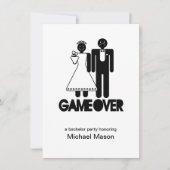 Game Over - Último día como hombre libre Fiesta de 招待状 (正面)