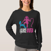 Game Over Wedding Bride and Groom Bachelor Party Tシャツ (正面)