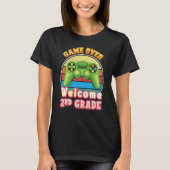 Game Over Welcome 2nd Grade Gamer Back To School S Tシャツ (正面)