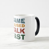 Game Paused Talk Fast - Funny Gamer モーフィングマグカップ (正面右)