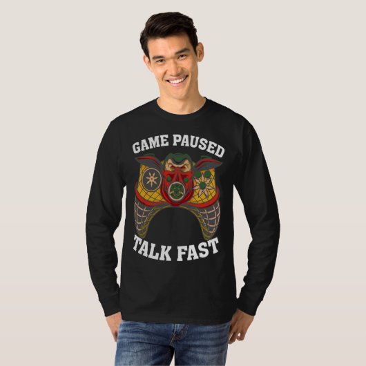 Game Paused Talk Fast  Video Game  Gaming  2 Tシャツ (正面フル)