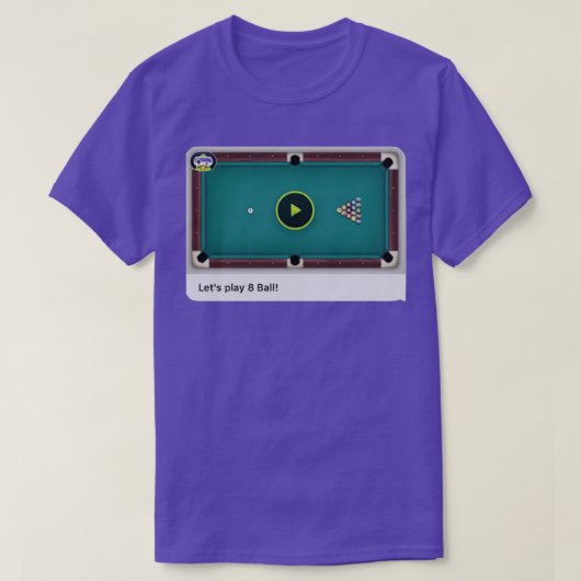 Game Pigeon 8 Ball Pool Classic TShirt Tシャツ (デザイン正面)