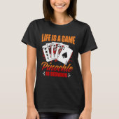Game Pinochle Is Serious   Pinochle Card Game Tシャツ (正面)