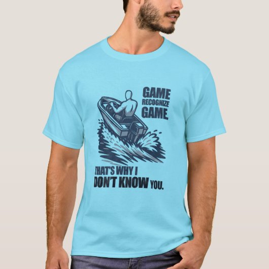 Game Recognize Game Boating Fishing Graphic Tシャツ (正面)
