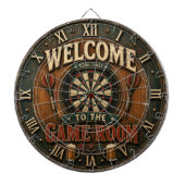 Game Room Dartboard Rustic Pub Bar Decor ダーツボード (正面)