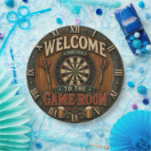 Game Room Dartboard Rustic Pub Bar Decor  ペーパープレート (パーティー)