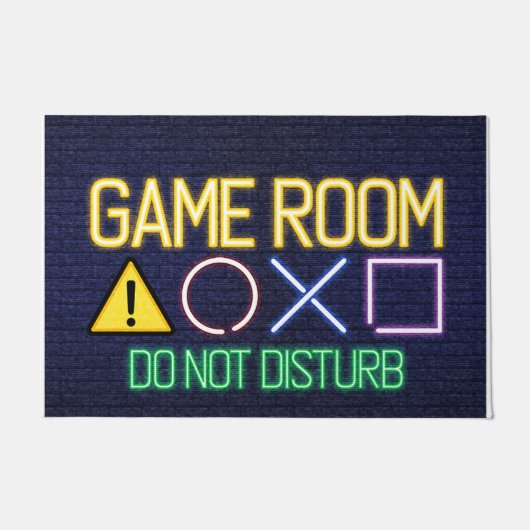 Game Room Mat, Gamer Room Best Gift ドアマット (正面)