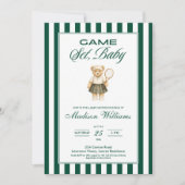 GAME SET BABY テニスベビーシャワー招待状 招待状 (正面)