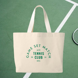 Game Set Match Après Tennis Club カスタムデザイン ラージトートバッグ