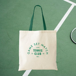 Game Set Match Après Tennis Club Green Handle トートバッグ
