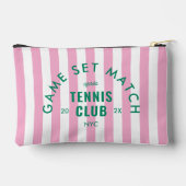 Game Set Match Après Tennis Club Pink Stripe アクセサリーポーチ (裏面)