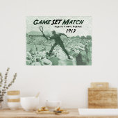 Game Set Match: Vintage Tennis poster ポスター (キッチン)