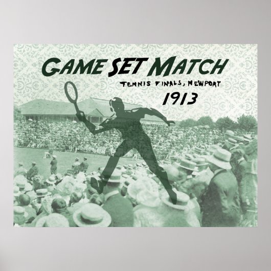 Game Set Match: Vintage Tennis poster ポスター (正面)