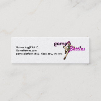 GameBetties ビジネスカード