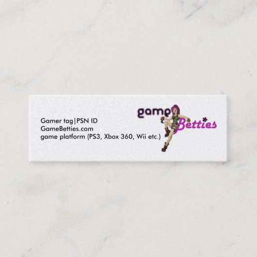GameBetties ビジネスカード (正面)