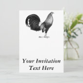 Gamecock赤のハッチング 招待状 (スタンド正面)
