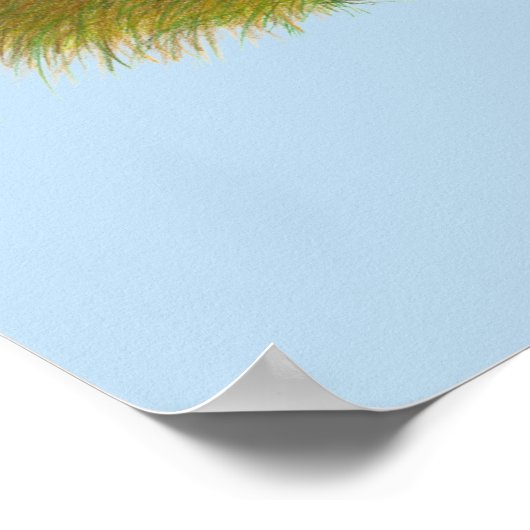 Gamecock Wheaten Rooster ポスター (角)