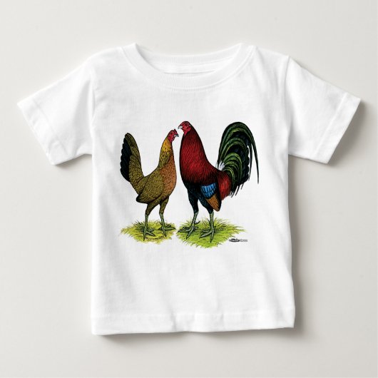 Gamefowlの組 ベビーTシャツ (正面)