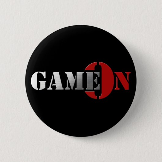GameOn Netowrkのロゴ 缶バッジ (正面)