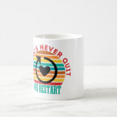 GAMERのNEVER – 再起動 – ゲームやめおたく コーヒーマグカップ (中央)