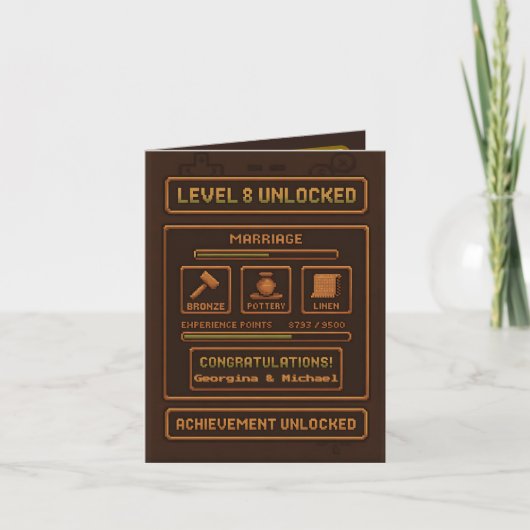 gamer 8th Wedding Anniversary Level 8 unlocked カード (正面)