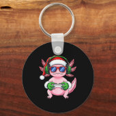 Gamer Axolotl Christmas Shirt Funny Video Game San キーホルダー (正面)