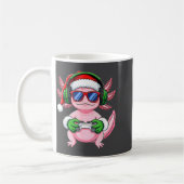 Gamer Axolotl Christmas Shirt Funny Video Game San コーヒーマグカップ (左)