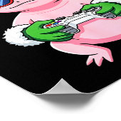 Gamer Axolotl Christmas Shirt Funny Video Game San ポスター (角)