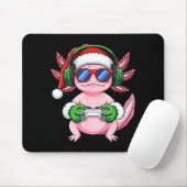 Gamer Axolotl Christmas Shirt Funny Video Game San マウスパッド (マウス)