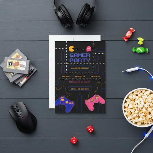“Gamer Birthday Card – Epic Party Level Up Fun! シーズンカード