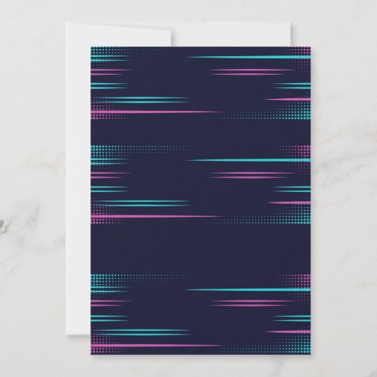 Gamer Birthday Invitation  Pixel Video Game Party 招待状 (裏面)