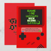 Gamer Birthday Invitations 招待状 (正面/裏面)